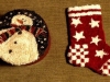 1 Jeanette Hill, Punchneedle snowman & sock