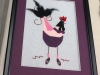 pink-purple rooster, Sue Lacy 1